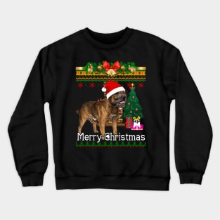 Ugly Christmas Sweater BORDER TERRIERS Crewneck Sweatshirt